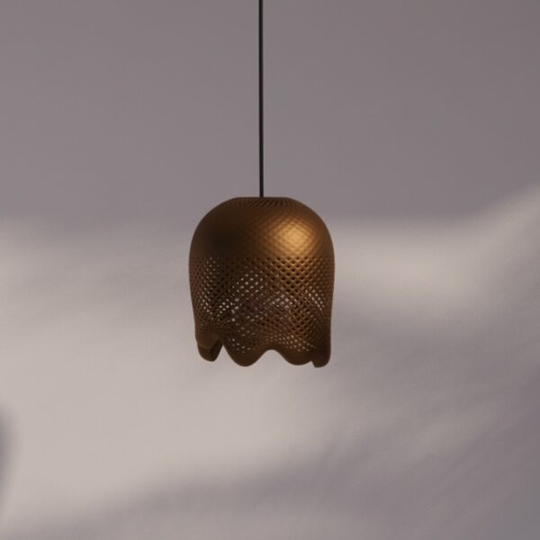 dessert light praline pendelleuchte mit keramikbeschichtung in bronze, premium 3D gedruckt sls